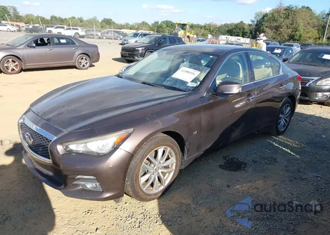 2014 Infiniti Q50 Premium from USA, damaged, VIN JN1BV7AR3EM683024